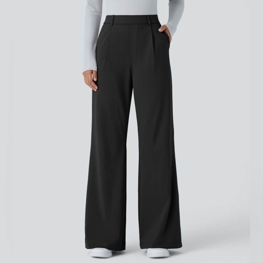 Halara black elastic waist pants